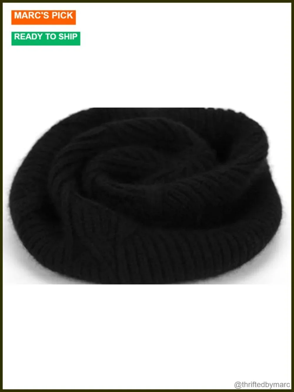 Cashmere Blend Beanie Hat Soft Lightweight Warm Winter Knit Unisex